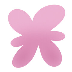 Petal Bunny Blob – Pink Flower-Inspired Abstract PNG