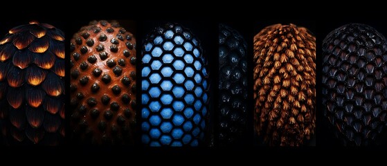 Textured surfaces in creative arrangements