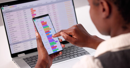 Smartphone Spreadsheet: Medical And Financial Data Efficiency