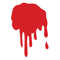 Vector red drip