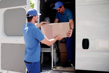 Skilled Movers Transport Boxes With Care, Ensuring Customer Satisfaction