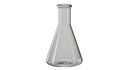 3D Flask Chemistry Tool Transparent Glass Laboratory Equipment