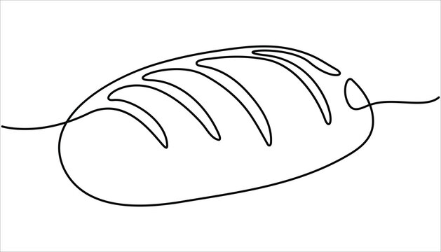 recommend clip art:  Bread one line drawing, One continuous line drawing of long loaf bread, Bread in the form of a baguette. Long sandwich bread. one line bread bun, Freshly baked bread Continuous one line drawing.