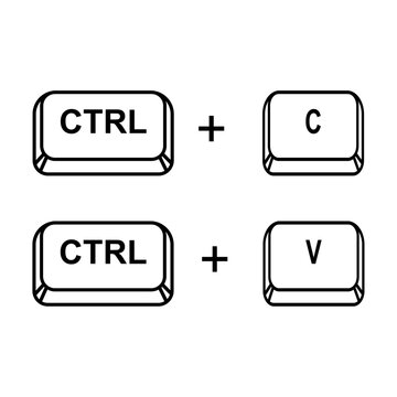 Copy and paste key shortcuts