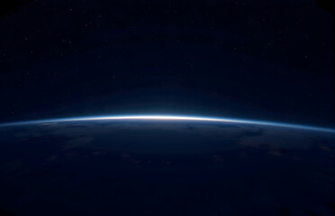 Fototapeta premium Earth From Space Perspective