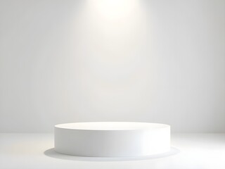 empty podium on a white background
