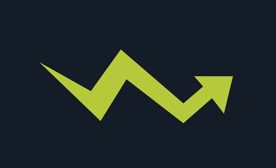 Modern Abstract Arrow Symbolizing Growth, Strategy, and Progress in a Dynamic Business or Tech World