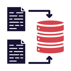 Data Integrity Icon – Data with Checkmark Representing Consistency, Accuracy, and Reliability in AI Systems on Transparent Background. 