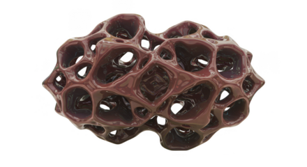 3d Render Of Microscopic Cell Structure On Transparent Background