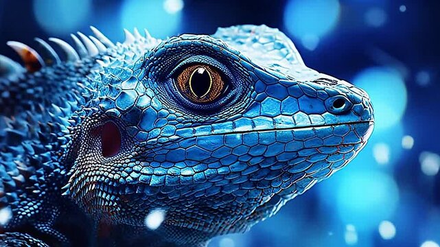 lizard in Delfts Blauw realistis, highly detailed ,ai generatif