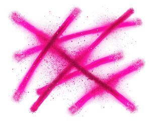 Vibrant hot pink spray paint marks create an abstract design, exuding a dynamic and energetic mood, perfect for modern artistic projects.