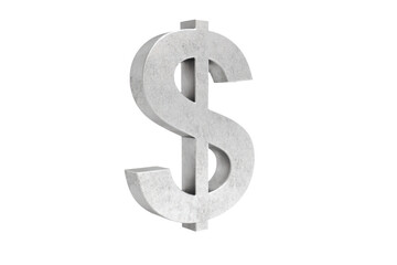 Obraz premium a dollar sign is shown on a white background