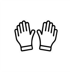 Gardening Gloves on transparent background for web and graphic design