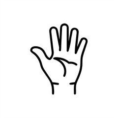 Obraz premium Human Hand on transparent background for web and graphic design