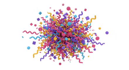 Abstract Spheres Object Transparent Background 3D Rendering Art Design