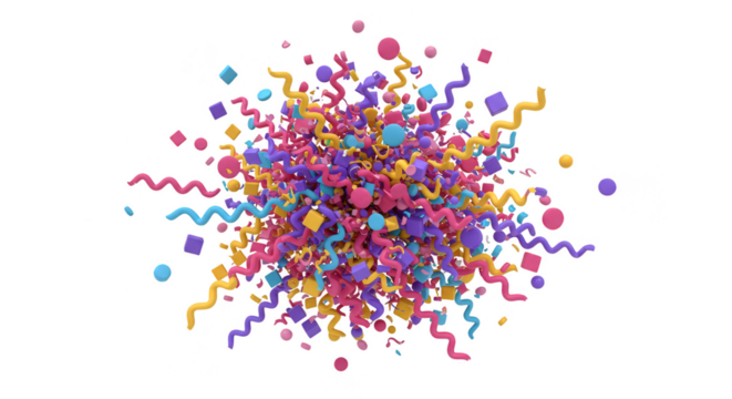 Abstract Spheres Object Transparent Background 3D Rendering Art Design