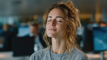 AI emotion trackers embedded in office furniture to provide feedback loops on mood and productivity --ar 