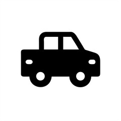 Obraz premium Pickup Truck Silhouette on transparent background for web and graphic design