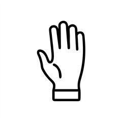 Single Medical Glove on transparent background for web and graphic design