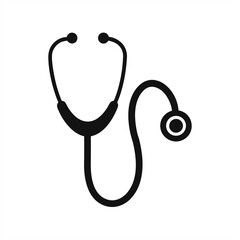 Stethoscope on transparent background for web and graphic design