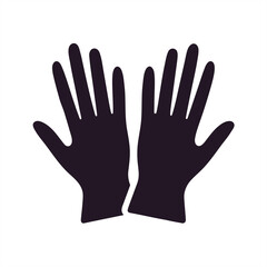 Surgical Gloves Pair on transparent background for web and graphic design