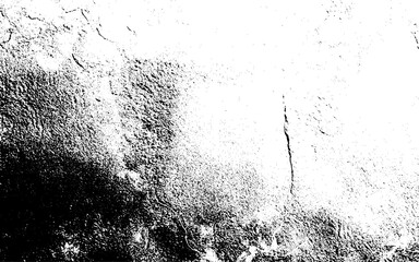 Destroyed old wall plaster on aged painted brushed surface. Shabby exterior city putty. Grunge overlays vector. Different paint texture