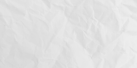 Fototapeta premium Blank crumpled white paper background.
