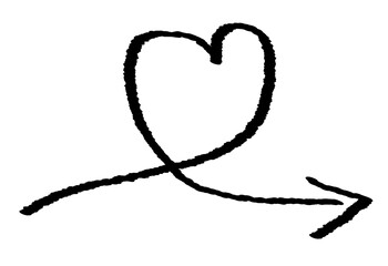 Hand drawn heart. Hand drawn heart icon. Hand drawn heart vector.