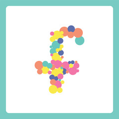Small alphabet ball shapes f