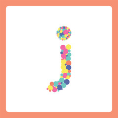 Small alphabet ball shapes j
