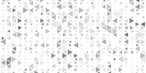 High-contrast minimal triangle background with pixelated fade.