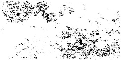 Fototapeta premium Black and white noise paper dust. Distressed Dirty rough overlay texture. Black grunge texture on transparent backdrop background. Scratches on a white background. 