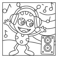 Space Coloring Pages for Kids – Bold and Easy Outer Space Fun with Rockets, Planets, Astronauts, and Aliens – Printable Activity Sheets