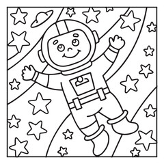 Space Coloring Pages for Kids – Bold and Easy Outer Space Fun with Rockets, Planets, Astronauts, and Aliens – Printable Activity Sheets