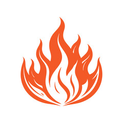 Dynamic Fire Elements Vector Set with Flames and Sparks Representing Heat and Energy 