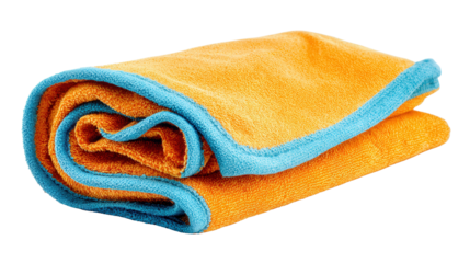 Camp towel quick-dry background isolated on a Transparent background, PNG file.