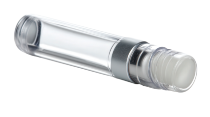 Chapstick in clear casing background isolated on a Transparent background, PNG file.