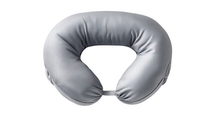 Compact travel pillow background isolated on a Transparent background, PNG file.