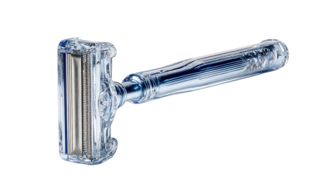 Disposable razor background isolated on a Transparent background, PNG file.