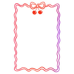 gradient frame with bow