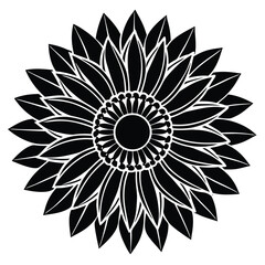 Radiating Mandala-Inspired Artwork