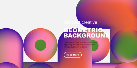 Abstract geometric shapes, vibrant colors, text overlay. Modern design, clean aesthetic, suitable for digital presentation.