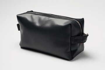 Matte black stand-up pouch with zip lock closure, clean and contemporary design.