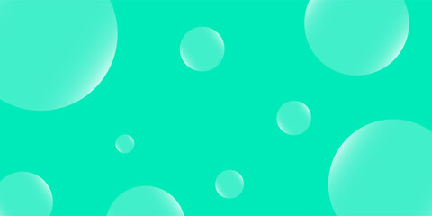 A turquoise gradient vector background with soft, semi-transparent glowing bubbles of various sizes. Perfect for modern, clean, and fresh visual designs.