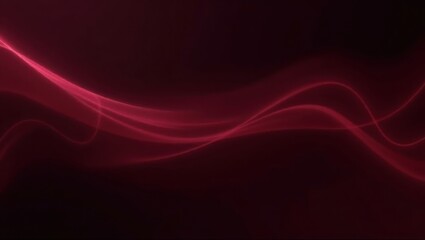 Flowing Crimson Light Waves Dance Through Midnight’s Silent Embrace