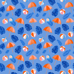 seamless tile, background, seamless pattern, wallpaper, summer beach, marine, sea, ocean, holiday, relaxing