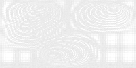 Abstract White Wavy Dotted Background with Gradient Design