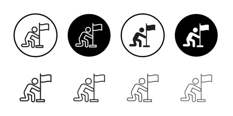 Surrender, capitulate, give up icon simple outline vector sign