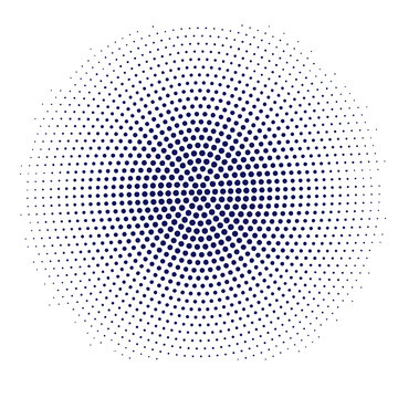 Marco vectorial de semitono con patr&oacute;n de puntos y efecto de gradiente

