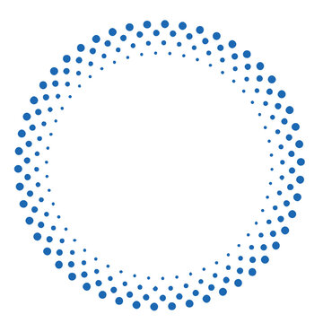 Marco vectorial de semitono con patr&oacute;n de puntos y efecto de gradiente

